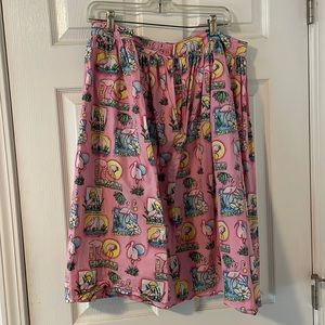 Mod cloth flamingo skirt